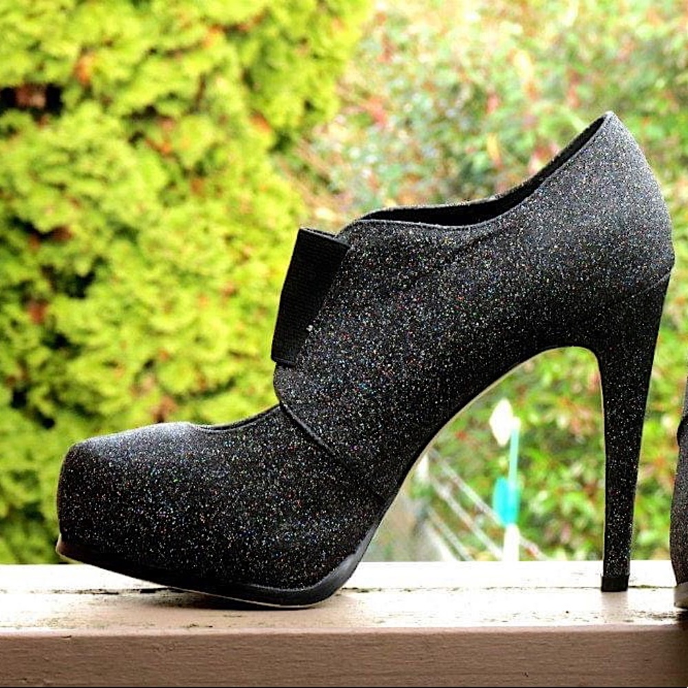 City Streets Glittered Cocktail High Heels 7.5
